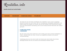 Tablet Screenshot of kreditfee.info